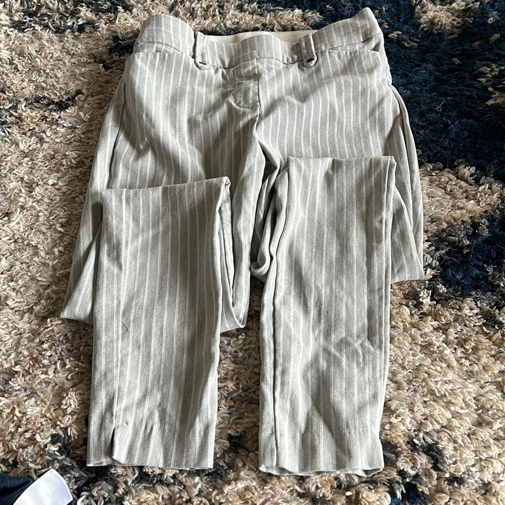 Maurice’s Striped gray women’s dress pants